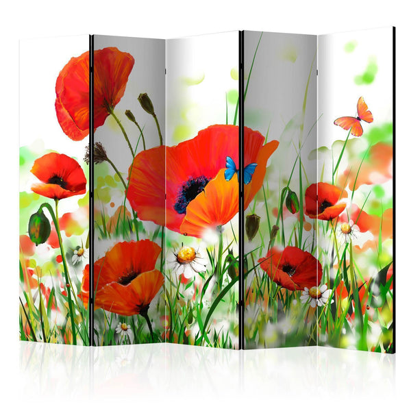 Room Divider - Country poppies II