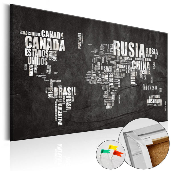 Decorative Pinboard - Mundo Negro