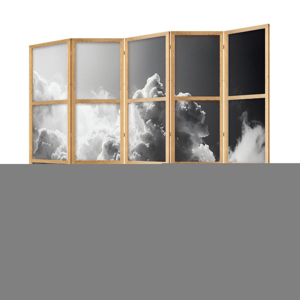 Japanese Room Divider - Extraordinary Phenomenon: The Sun Illuminating Dark Clouds