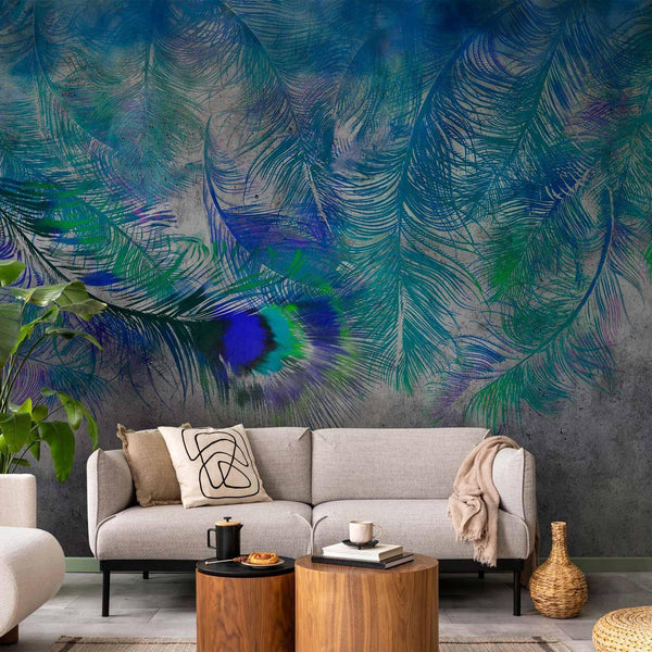Wall Mural - Peacock Feathers