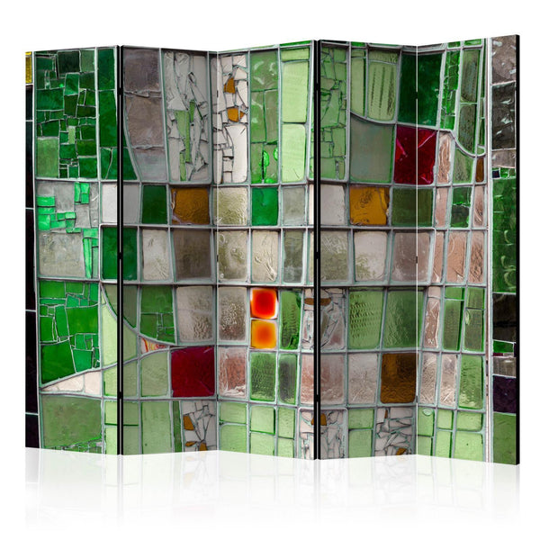 Room Divider - Emerald Stained Glass II