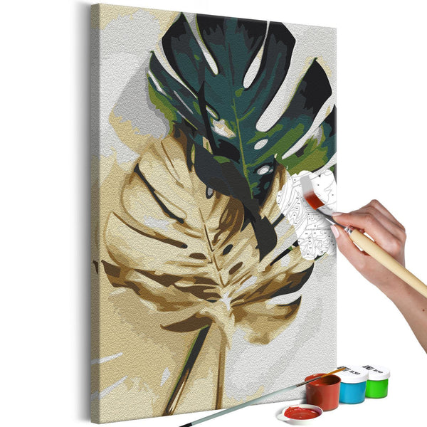 Paint By Numbers Kit - Golden Monstera