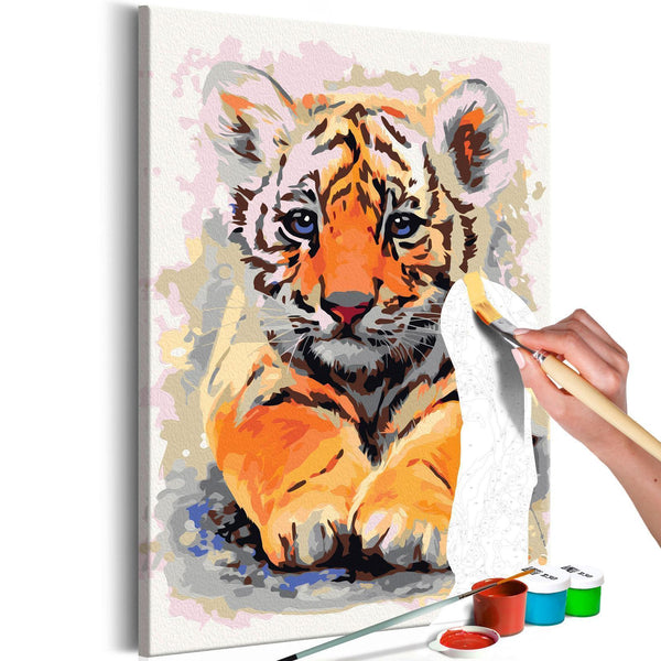 Paint By Numbers Kit - Baby Tiger