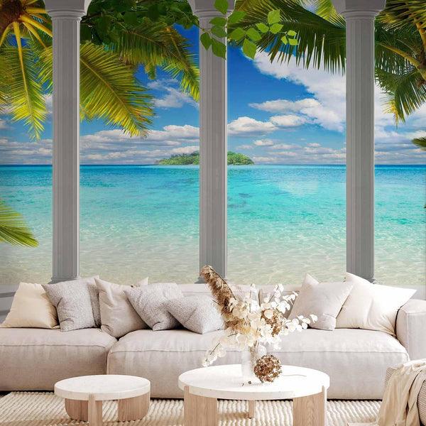Wall Mural - Sea behind Columns