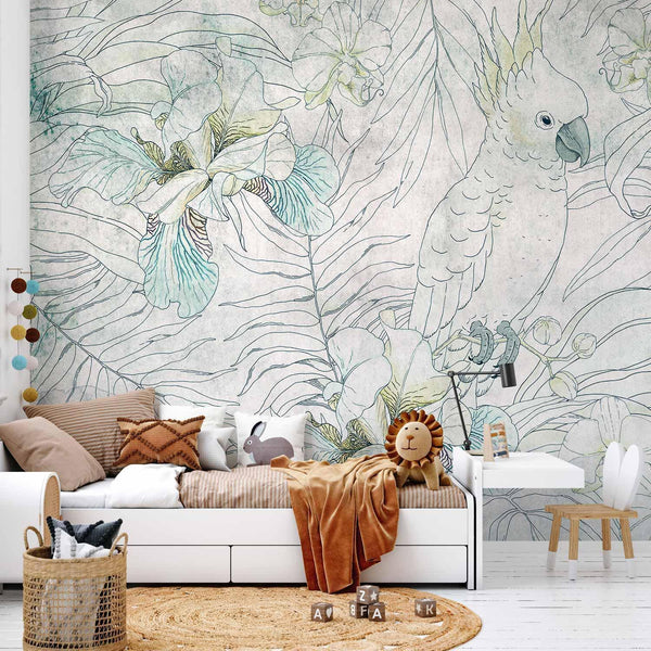 Wall Mural - Cockatoo in the Garden