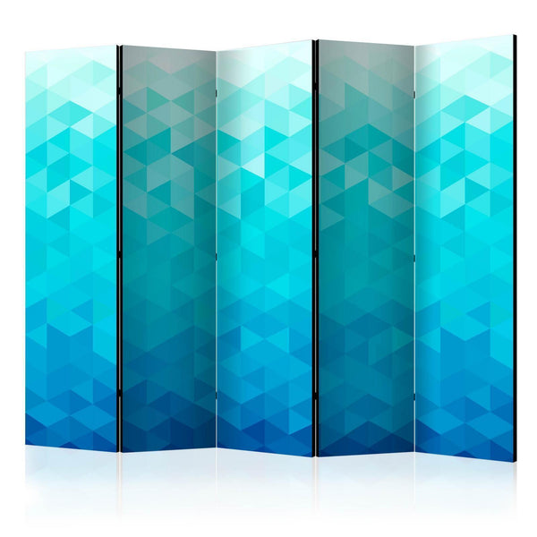 Room Divider - Azure pixel II
