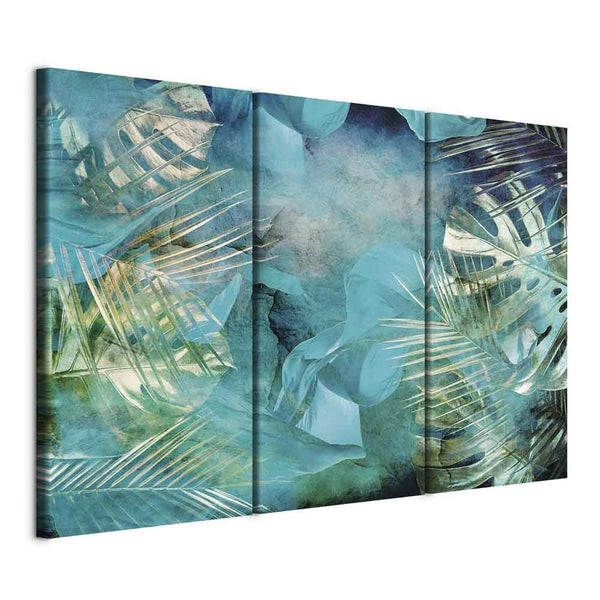 Canvas Print - Turquoise and Gold (3 Parts)