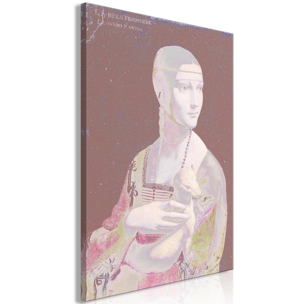 Canvas Print - Pastel Lady (1 Part) Vertical