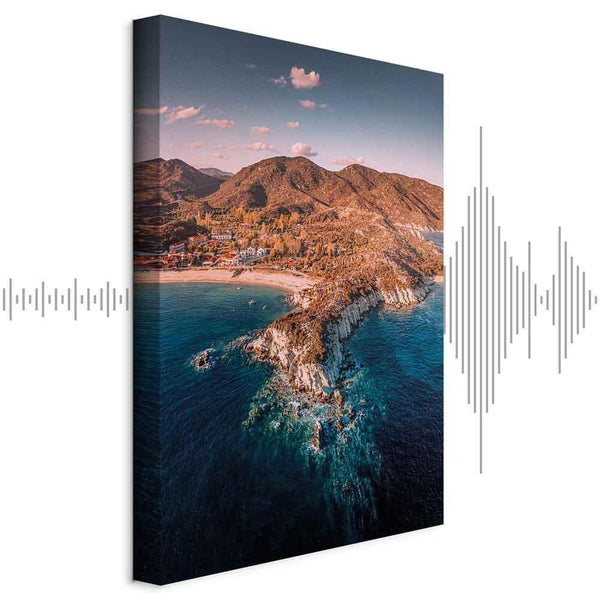 Canvas Print - Cliff in Kalamitsi (1 Part) Vertical