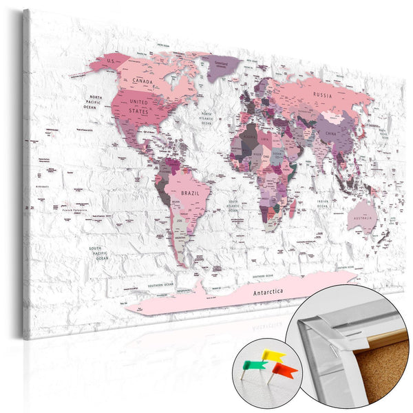 Decorative Pinboard - Pink Frontiers