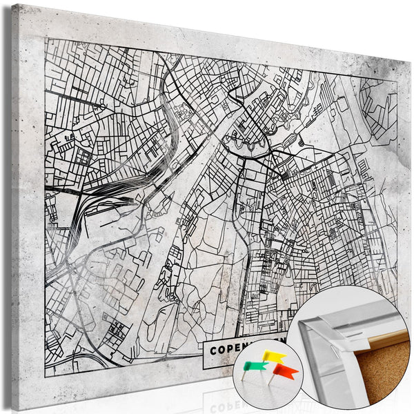 Decorative Pinboard - Copenhagen Plan