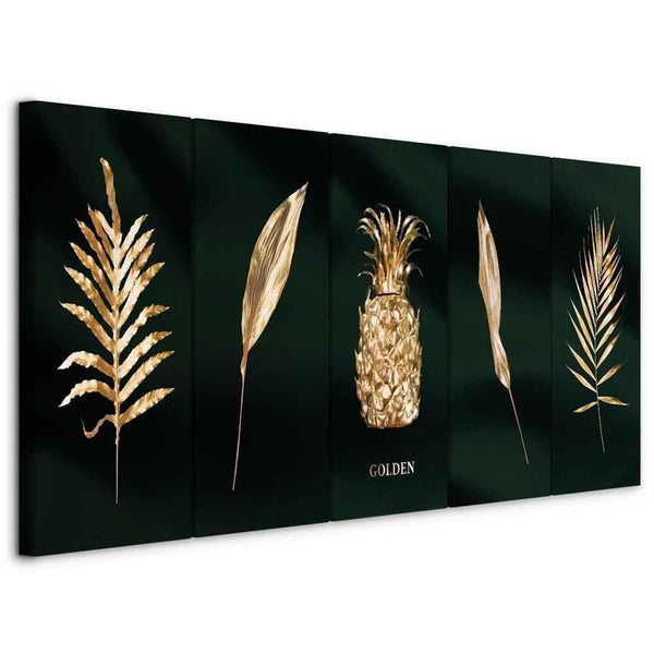 Canvas Print - Exotic Elements (5 Parts) Wide