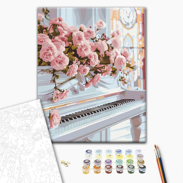Paint By Numbers Kit - Romantic piano