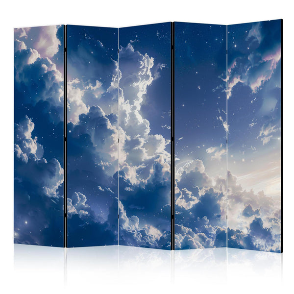 Room Divider - Starry Clouds and Delicate Light Over a Corner of the Sky