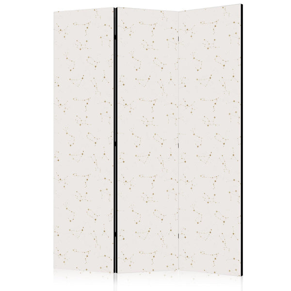 Room Divider - Star Map - Delicate Constellations in Warm Shades