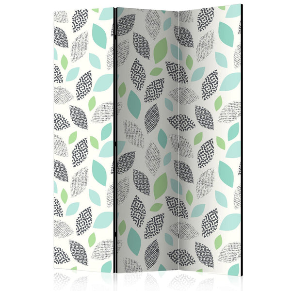 Room Divider - Patterned Leaves