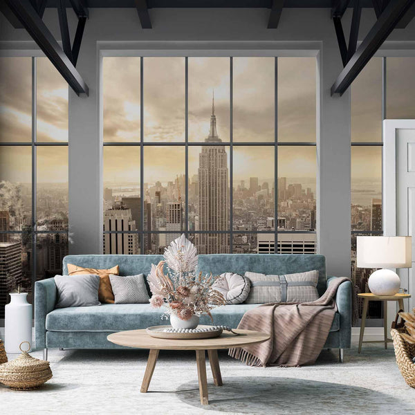Wall Mural - Clouds over New York City
