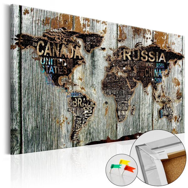 Decorative Pinboard - Wooden Border