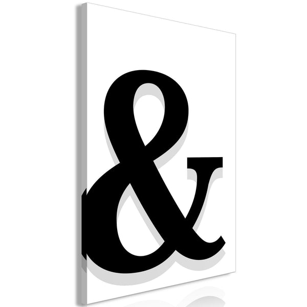 Canvas Print - Decorative Letter (1 Part) Vertical