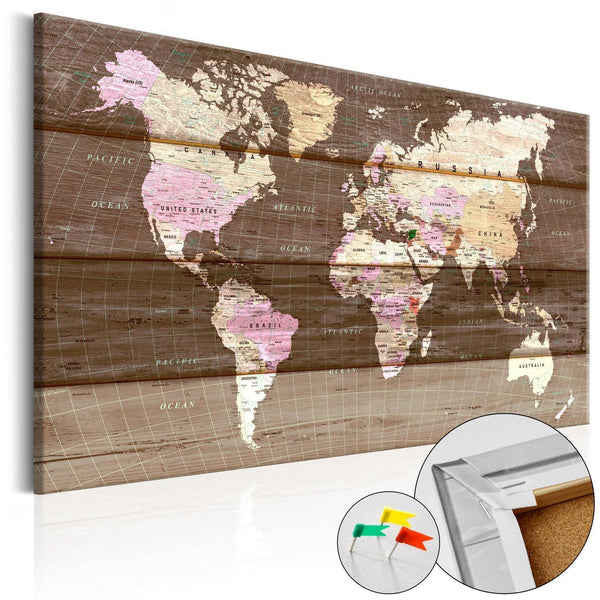 Decorative Pinboard - Wooden World