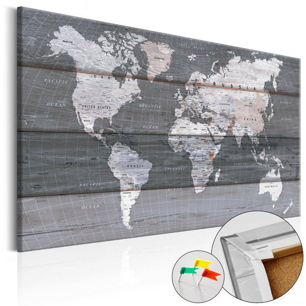 Decorative Pinboard - Grey Earth
