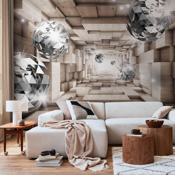 Wall Mural - In A Wooden Tunnel