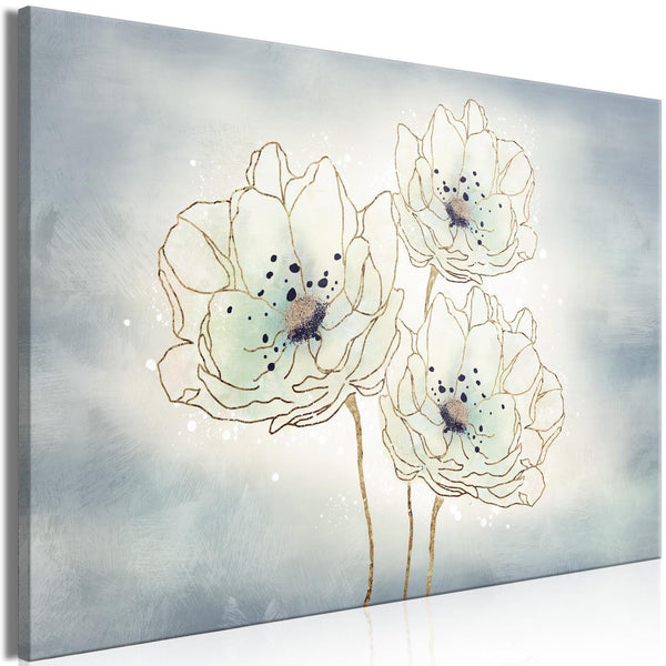 Canvas Print - Ocean Flowers (1 Part) Wide