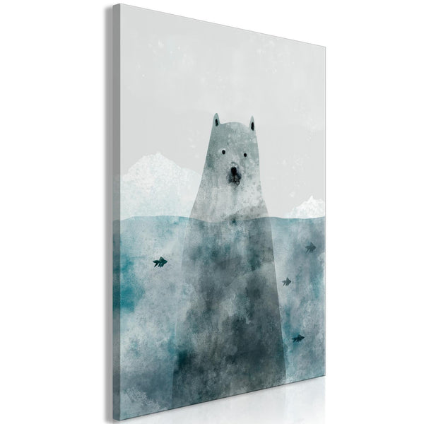 Canvas Print - Polar Bear (1 Part) Vertical