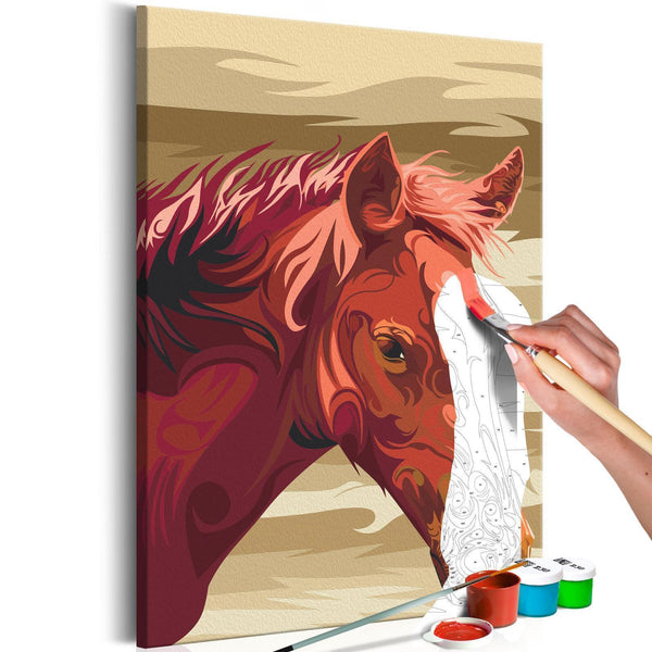 Paint By Numbers Kit - Brown Horse
