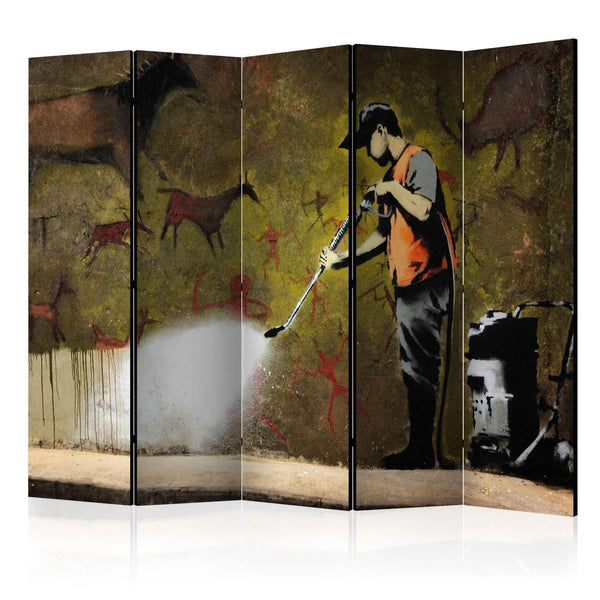 Room Divider - Banksy - Cave Painting II