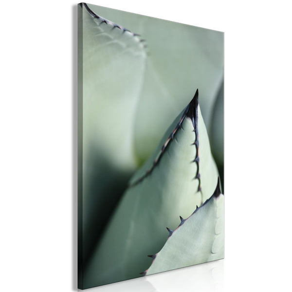 Canvas Print - Green Spikes (1 Part) Vertical