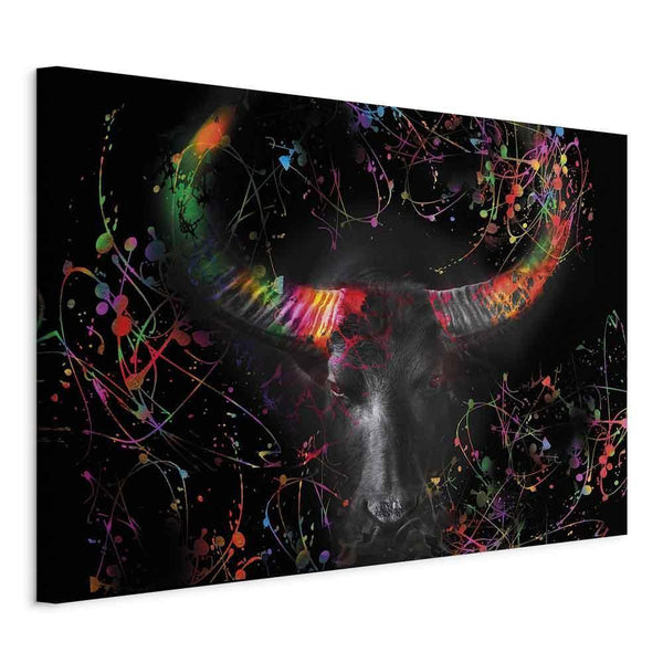 Canvas Print - Enraged Bull (1 Part) Vertical - Second Variant