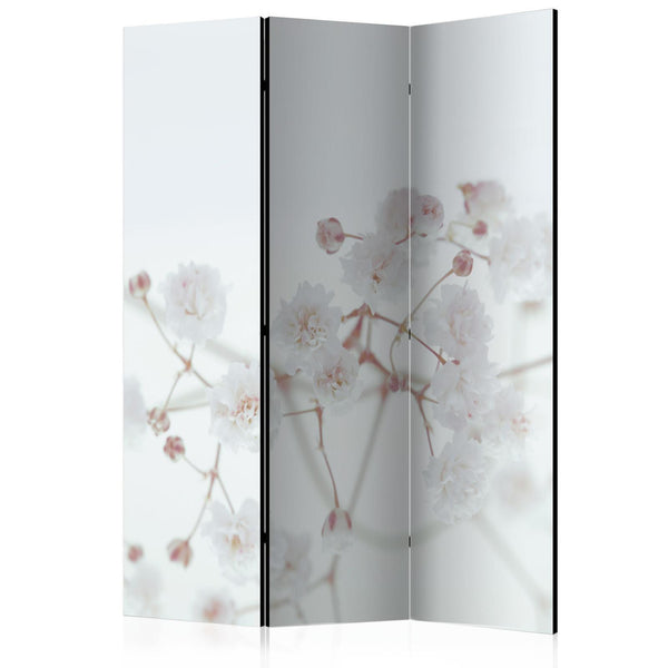 Room Divider - White Flowers