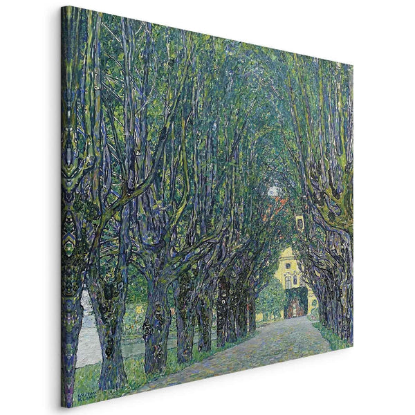 Canvas Print - Alley of Trees in the Park at the Kammer Castle Art